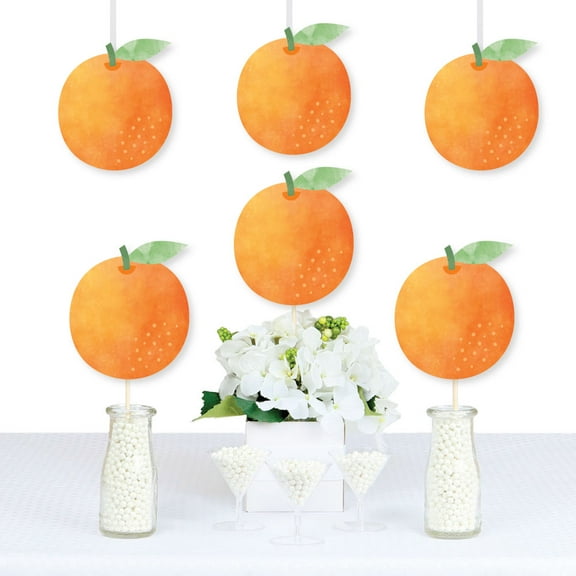 Big Dot of Happiness Little Clementine - Decorations DIY Orange Citrus Baby Shower or Birthday Party Essentials - Set of 20