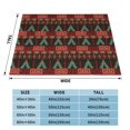 thumbnail image 4 of XMXT Throw Blanket, Exotic Nordic Style Prints Machine Washable Blankets for Sofa, 60 x 50 inches Multicolor, 4 of 9