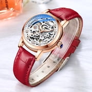 Chenxi Women Automatic Mechanical Watch Top Brand Luxury Stainless Steel Waterproof Wrist Watch Ladies Skeleton Tourbillon Clock - Mechanical Wristwatches