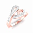 thumbnail image 4 of Auory Twisted Heart Moissanite True Love Elegant Ring in Rose Gold Plated for Women, 4 of 10
