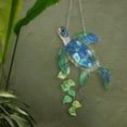 thumbnail image 5 of Taicans Stained Glass Sea Turtle Suncatcher - Coastal Beach Window Hanging Decor,Nautical Marine Art,Gift for Ocean Lovers,Green Blue Turtle Ornament,2D Acrylic, 5 of 7