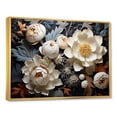 thumbnail image 2 of Designart "Whispering Beige Peonies II" Peonies Floater Framed Wall Art Prints, 2 of 5