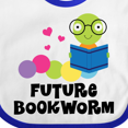 thumbnail image 4 of Inktastic Future Bookworm Boys or Girls Baby Bib, 4 of 4