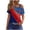 D, variant on WAGUTH Womens 4th of July Print T-Shirts Off The Shoulder Patriotic Short Sleeve Tops Casual Basic Tees