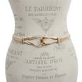 thumbnail image 3 of Women's Skinny Stretch Elastic Chain Punk Wedding Waist Chain Belt with Hook Buckle, 3 of 3