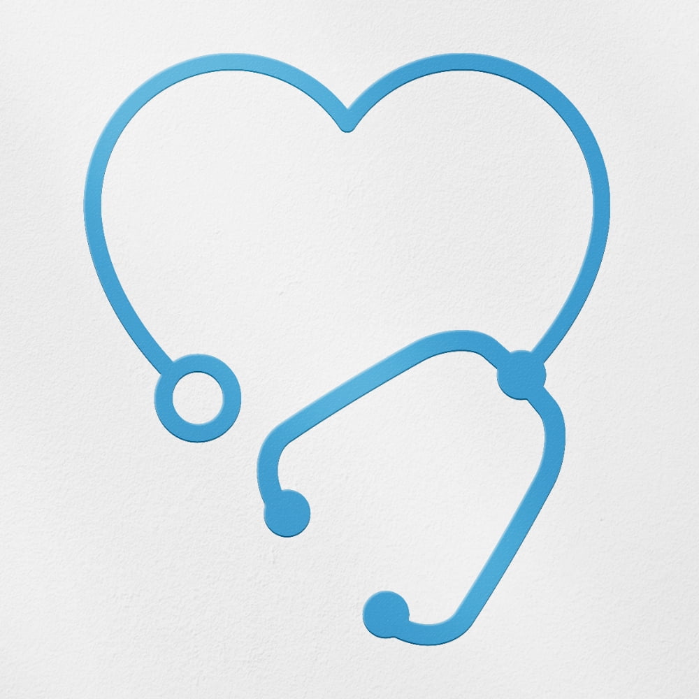 Stent Sticker Transparent Decal Stickers Of Stethoscope (Azure Blue) Premium ...
