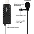 thumbnail image 3 of USB Lavalier Microphone, Clip-on Cardioid Condenser Computer mic Plug and Play USB Lapel Microphone with Sound Card for PC and Mac-K053, 3 of 5