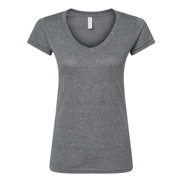 M&O 3542 Women's Deluxe Blend V-Neck T-Shirt