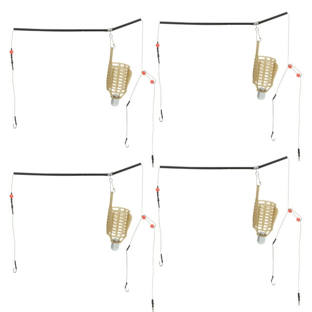 Fine Machining Fishing Tackle Accessories, Lightweight Fishing Bait Cage, Fishing Bait Trap Basket, Stream For Wild Fishing Sea Fishing Fishing Lover 50g 4PCS