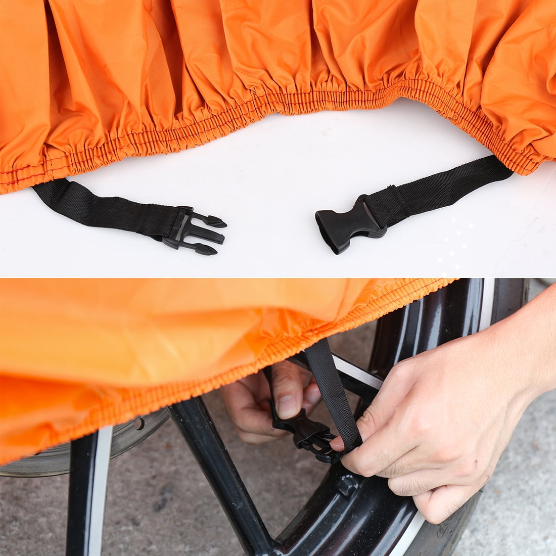 XXXL 190T Universal Motorcycle Cover, Waterproof Protection for Storage and Trailering, Multiple Sizes