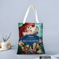 thumbnail image 2 of My Little Mermaid: Ariel, la Princesa Bolso de tela con estampado de lienzo para mujer, bolsa de compras reutilizable y estética, con cremallera interior, regalo para mujer,40*45cm., 2 of 6