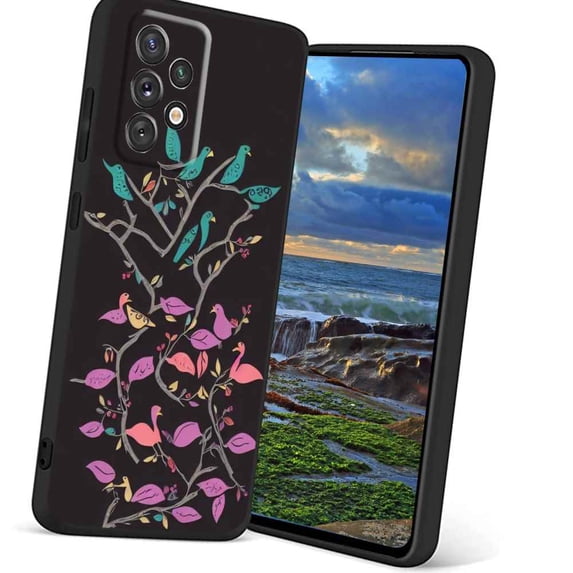 Birds-Eagle-44 Phone Case, Degined for Samsung Galaxy A52 5G Case Men Women, Flexible Silicone Shockproof Case for Samsung Galaxy A52 5G