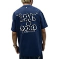 thumbnail image 3 of Unisex Cotton T-Shirt with Pearl Embellishment And “Love Is Good” Pattern, Sizes: S-XL, 3 of 8