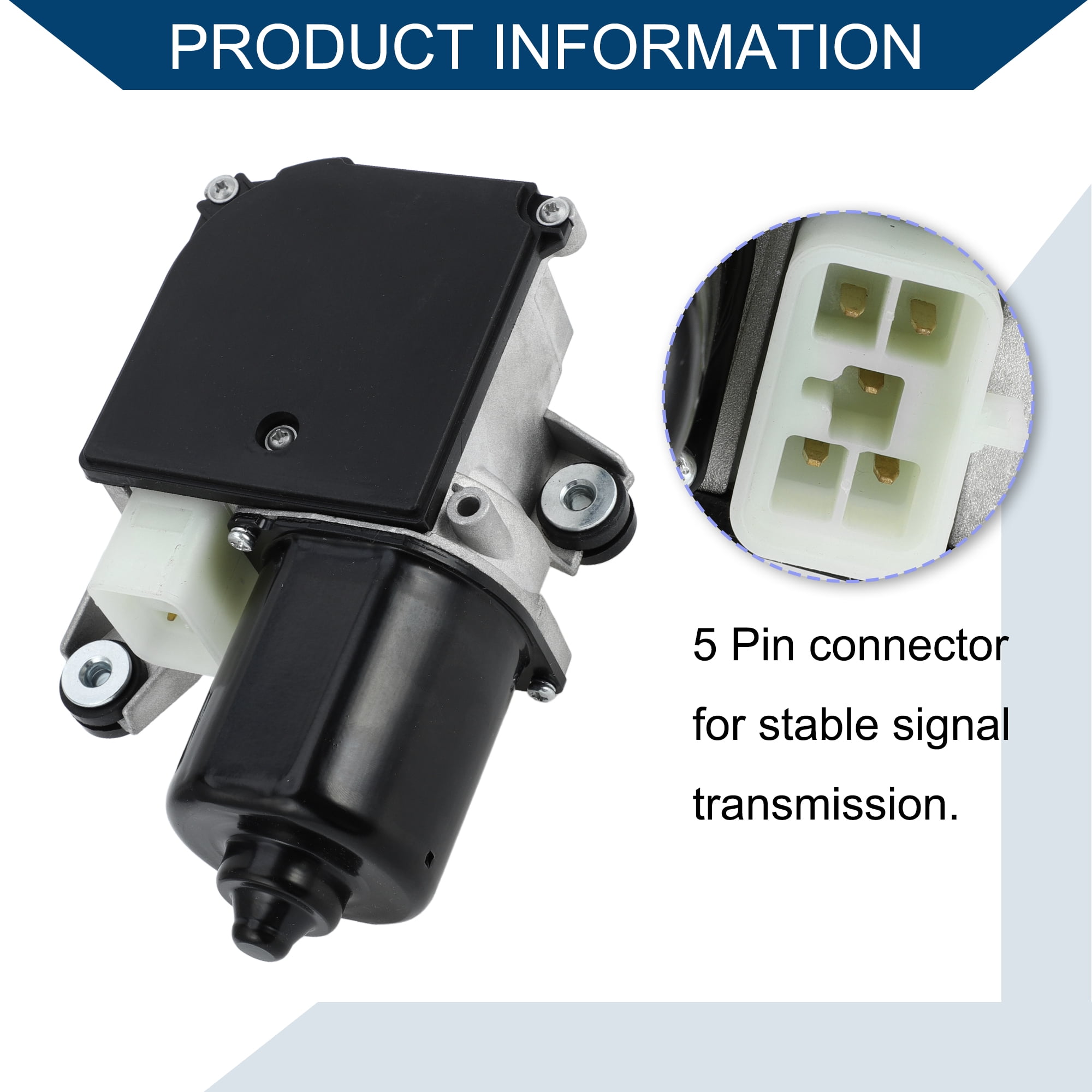 Unique Bargains 5-Pin Front Windshield Wiper Motor for Chevy Blazer S10 for GMC Jimmy