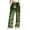 Army Green, variant on Pajama Pants Women Casual Plus Size Christmas Santa Claus Snowflake Print Trousers Drawstring Waist Comfy Yoga Pants