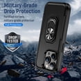thumbnail image 4 of for iPhone 15 Pro Max Case,[Military-Grade Drop Protection] Shockproof Phone Case for iPhone 15 ProMax - Matte Black, 4 of 12