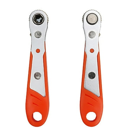 

iju7gthy Screwdriver Set ature Reversible Drive Handle Tooth Ratchet Wrench Set *6PCS