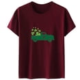 thumbnail image 1 of QIPOPIQ T-Shirts à Manches Courtes pour Femmes à Col Rond St. Patrick's Day T-Shirts Hauts T-Shirt Trèfle T-Shirt Vert Tunique St Patricks Day T-Shirts Tee T-Shirt Noël Fêtes T-Shirts Graphiques Offres, 1 of 4