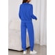 thumbnail image 5 of Conjunto Deportivo para Mujer PRETTYGARDEN Jogger con Media Cremallera Azul Real Talla L, 5 of 8
