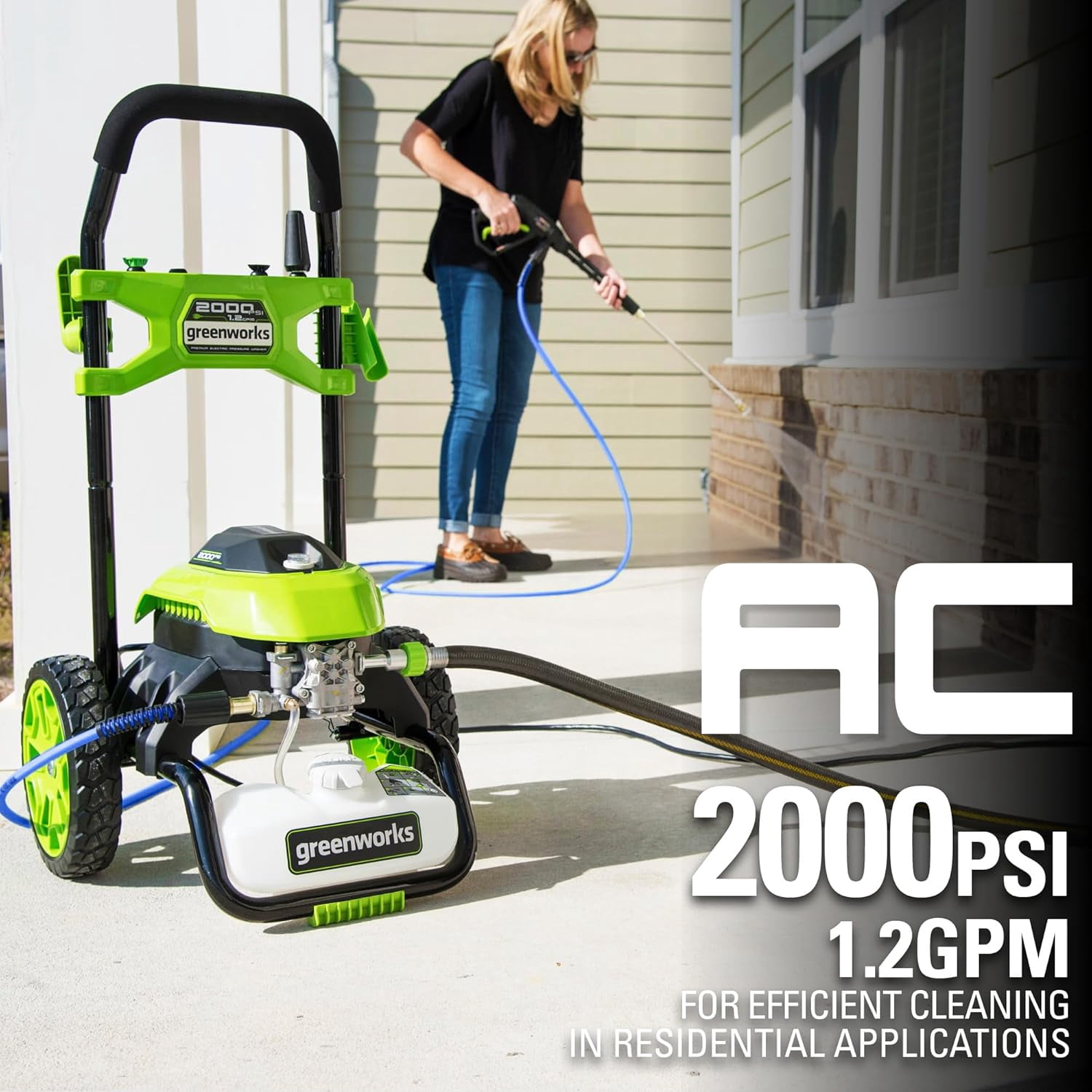 Greenworks 2000 PSI at 1.2 GPM Pressure Washer