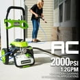 thumbnail image 3 of Greenworks 2000 PSI at 1.2 GPM Pressure Washer, 3 of 9