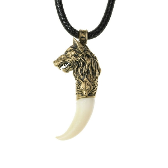 Starforged Warhammer 40K Space Wolves Fang of Fenris Pendant Necklace Game Peripheral