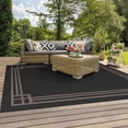 thumbnail image 4 of 7'6 ft. x 9'6 ft. Black Indoor Outdoor Rug, 4 of 4
