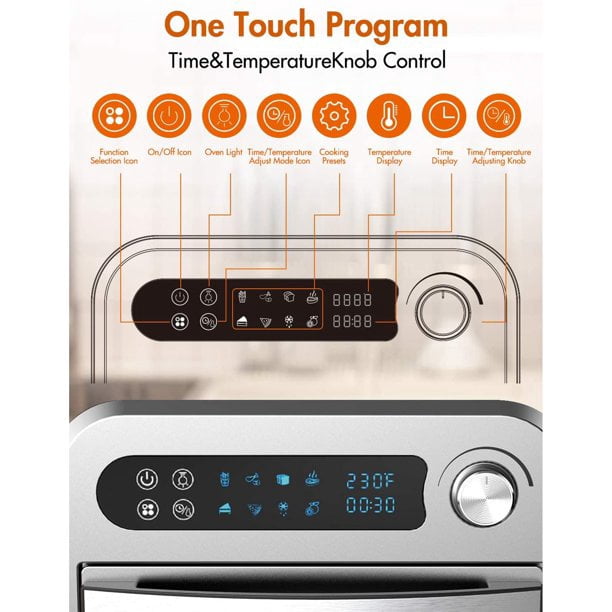 moosoo air fryer oven ma12