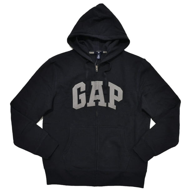 Gap - GAP Mens Fleece Arch Logo Full Zip Hoodie (XS, Navy) - Walmart ...