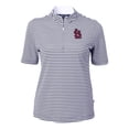 thumbnail image 2 of Women's Cutter & Buck  Navy St. Louis Cardinals Virtue Eco Pique Stripe Top, 2 of 3