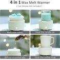thumbnail image 2 of Wax Melt Warmer for Scented Wax Melts 3-in-1 Electric Ceramic Candle Wax Warmer Burner Fragrance Wax Melter for Home Office Bedroom Gift & Decor (Leaf), 2 of 6