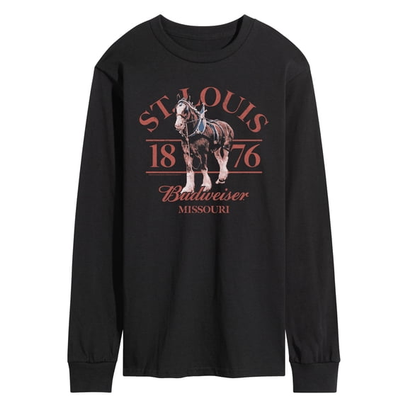 Budweiser - St. Louis Clydesdale - Men's Long Sleeve Graphic T-Shirt