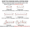 thumbnail image 3 of Elastic Sofa Slipcovers Sofa Covers for Living Room housse canape 1/2/3/4 Seat Couch Cover Stretch Sectional Furniture Protector, 3 of 7
