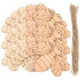 thumbnail image 3 of 50 Sets of Unfinished Wood Cutouts Bee Shape Wood Craft Embellishment for DIY, 3 of 4