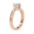 thumbnail image 2 of Diamond-Capitals 2.00Ct Elegant Round Cut Solitaire Moissanite (D/VVS1) Engagement Ring for Women 18K Rose Gold Size 10.5, 2 of 5