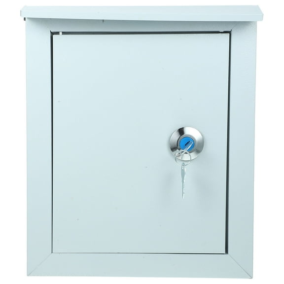 TEHAUX Outdoor Metal Electrical Breaker Box Weatherproof Junction Box with Light Grey Protective Cover