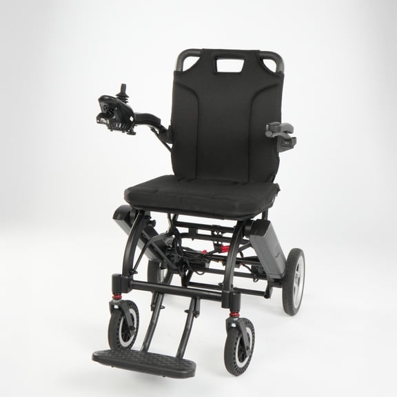 Tivaro 33lbs & 30miles Electric Wheelchair for Adults, Ultra-Lightweight Folding Motorized Wheelchair with 2 Removable 10Ah Batteries, Portable Power Wheelchairs for Seniors