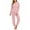 Deep Pink, variant on UVN Pajama Sets for Women Waffle Knit Lounge Sets Long Sleeve Henley Shirts and Long Pants Sleepwear 2 Piece Pjs Soft Comfy Loungewear with Pockets