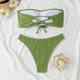 thumbnail image 5 of Trajes de Baño para Mujeres Sexy Tubo de Color Sólido Correa Superior Bikini, Traje de Baño Dividido para la Playa Y la Piscina, 5 of 9