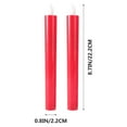 thumbnail image 4 of Red LED Tea Light Candle with Flickering Effect for Home Lighting ABS Material 1 Pair, 4 of 9