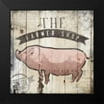 thumbnail image 2 of OnRei 15x15 Black Modern Framed Museum Art Print Titled - The Farmer Shop, 2 of 5