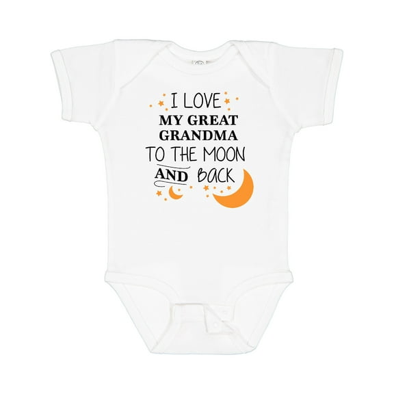Inktastic I Love My Great Grandma to the Moon and Back Boys or Girls Baby Bodysuit