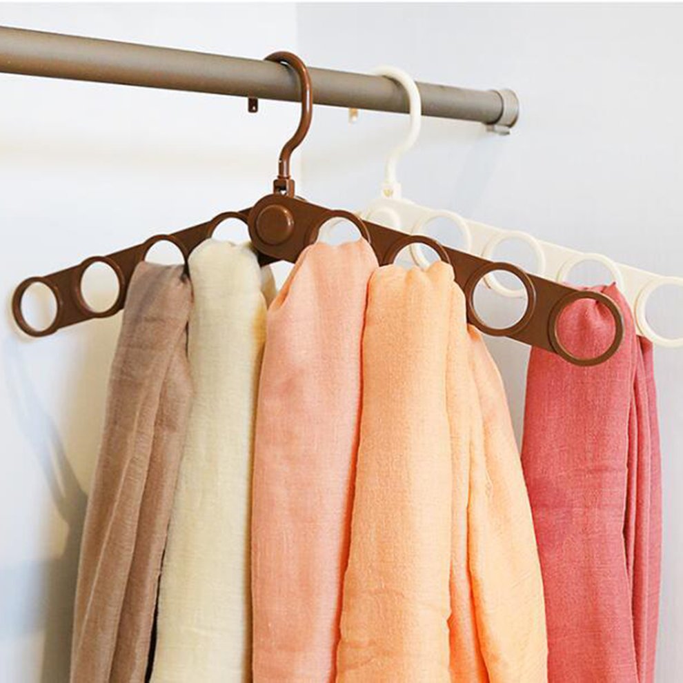 scarf rack Colorful folding ring scarf rack hanger silk scarf tie rack