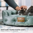 thumbnail image 2 of Cama para mascotas ClevaHome para gatos, perros y mascotas pequeñas de hasta 7 kg, redonda, verde, 2 of 7
