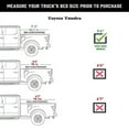 thumbnail image 6 of Toptiny Hard Folding Truck Bed Tonneau Cover Fits 2022-2025 Toyota Tundra 5'6''Bed w/OE Rail System waterproof pickup bed topper, 6 of 8