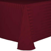 Ultimate Textile (5 Pack) Satin-Stripe 108 x 156-Inch Rectangular Tablecloth - for Wedding and Catering, Hotel or Home Dining use, Brick Rust Red
