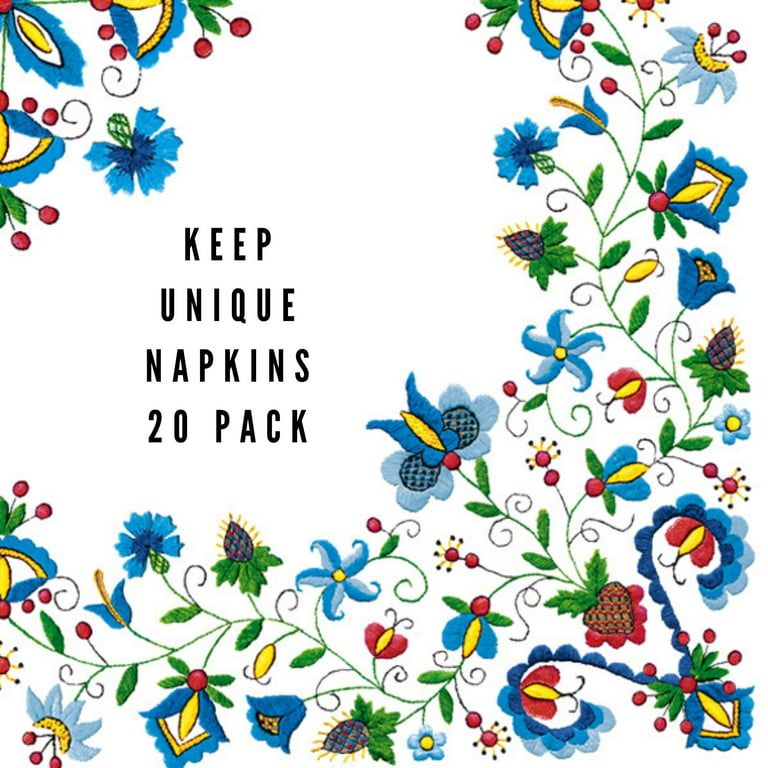 Keep Unique Decoupage Paper Napkins, Decorative Easter Paper Napkins,  Assorted Color, 20/Pack 