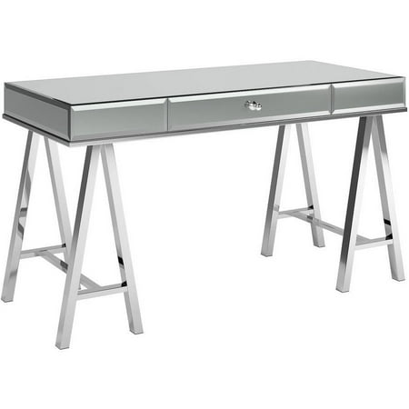 UPC: 0782359483597 | Chelsea Lane Chrome Mirror Writing Desk