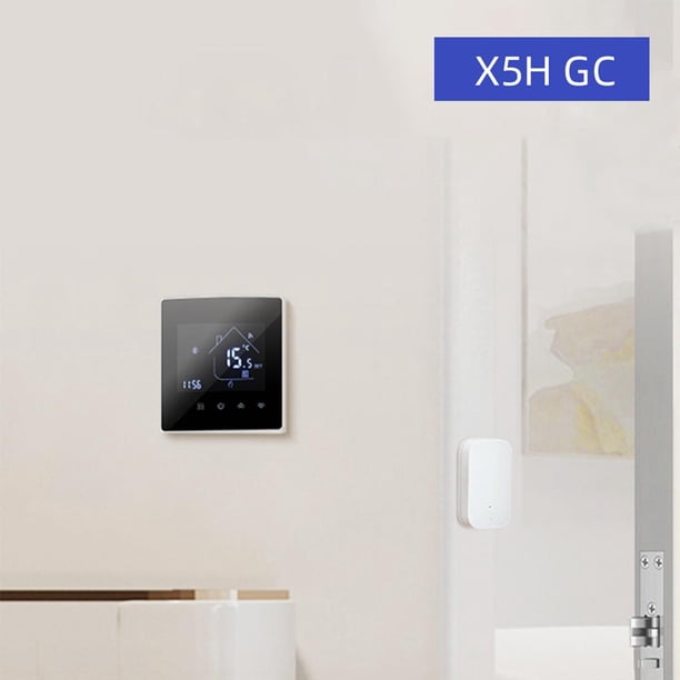 Termostato inteligente Controlador de temperatura APP telemando para calefacción eléctrica para una inteligente para Asistente de Caldera de gas de agua BLESIY Termostato WiFi