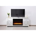thumbnail image 2 of 59 in.crystal mirrored TV stand with crystal insert fireplace, 2 of 10